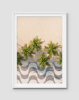 Calçadão de Copacabana – Iconic Sidewalk & Palms Aerial Print Tidaltones