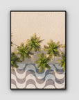 Calçadão de Copacabana – Iconic Sidewalk & Palms Aerial Print Tidaltones