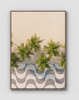 Calçadão de Copacabana – Iconic Sidewalk & Palms Aerial Print Tidaltones