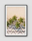 Calçadão de Copacabana – Iconic Sidewalk & Palms Aerial Print Tidaltones