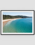 Number One Beach iii - Seal Rocks - Art Print - Traditional Frame - Black - Landscape