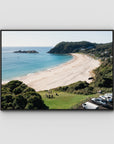 Boat Beach Lookout - Seal Rocks - Art Print - Float Frame Canvas - Black - Landscape