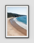 Number One Beach - Seal Rocks - Art Print - Traditional Frame - Black - Portrait