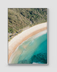 Number One Beach ii - Seal Rocks - Art Print - Float Frame Canvas - White - Portrait