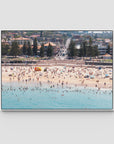 Coogee Beach – Horizon of Motion Print - Float Frame Canvas - White - Landscape