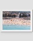 Coogee Beach – Horizon of Motion Print - Traditional Frame - White - Landscape