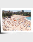 Coogee Beach – Summer in Motion Aerial Print - Fine Art Paper - Unframed Print - Landscape