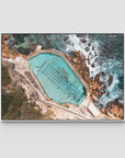 Bronte Baths Top Down - Sydney - Art Print Tidaltones