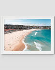 Bondi Beach - Sydney - Art Print - Traditional Frame - White - Landscape