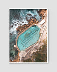 Bronte Baths Top Down - Sydney - Art Print Tidaltones