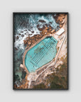 Bronte Baths Top Down - Sydney - Art Print Tidaltones