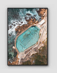 Bronte Baths Top Down - Sydney - Art Print Tidaltones