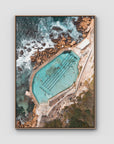 Bronte Baths Top Down - Sydney - Art Print Tidaltones
