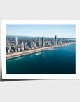 Aerial photograph of the Surfers Paradise skyline and beach on the Gold Coast, Queensland, with deep blue ocean and the Broadwater in the distance