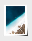 Lake McKenzie Top Down - Fraser Island - Art Print - Fine Art Paper - Unframed Print - Portrait