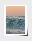 Wave Sunset Delight - Gold Coast - Art Print - Fine Art Paper - Unframed Print - Portrait