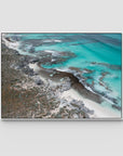 Salmon Bay Curves - Art Print - Float Frame Canvas - White - Landscape