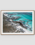 Salmon Bay Curves - Art Print - Traditional Frame - Raw Oak - Landscape