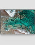Strickland Bay Rocks - Art Print - Float Frame Canvas - White - Landscape