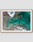 Strickland Bay Rocks - Art Print - Traditional Frame - Raw Oak - Landscape
