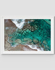 Strickland Bay Rocks - Art Print - Traditional Frame - White - Landscape