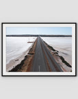 Salt Lake Road Desolation - Art Print - Traditional Frame - Black - Landscape