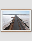Salt Lake Road Desolation - Art Print - Traditional Frame - Raw Oak - Landscape