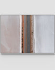 West Oz Salt Lake ii - Art Print - Float Frame Canvas - White - Landscape