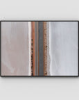 West Oz Salt Lake ii - Art Print - Float Frame Canvas - Black - Landscape