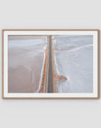 West Oz Salt Lake - Art Print - Traditional Frame - Raw Oak - Landscape