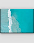 West Beach White Wash iii - Esperance - Art Print - Float Frame Canvas - Black - Landscape