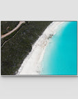 Blue Haven Lines - Esperance - Art Print - Float Frame Canvas - White - Landscape