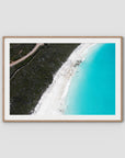 Blue Haven Lines - Esperance - Art Print - Traditional Frame - Raw Oak - Landscape
