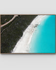 Blue Haven Lines - Esperance - Art Print - Float Frame Canvas - Raw Oak - Landscape