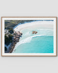Twilight Beach Top Down ii - Esperance - Art Print Tidaltones
