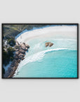 Twilight Beach Top Down ii - Esperance - Art Print Tidaltones