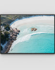 Twilight Beach Top Down ii - Esperance - Art Print Tidaltones