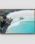 Twilight Beach Top Down ii - Esperance - Art Print Tidaltones