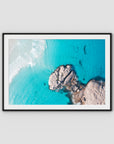 Twilight Beach Hole in the Rock ii - Esperance - Art Print - Traditional Frame - Black - Landscape