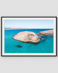 Twilight Beach Hole in the Rock - Esperance - Art Print - Traditional Frame - Black - Landscape