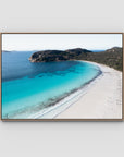 Lucky Bay ii - Esperance - Art Print - Float Frame Canvas - Raw Oak - Landscape