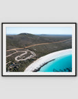 Lucky Bay Campground - Esperance - Art Print - Traditional Frame - Black - Landscape