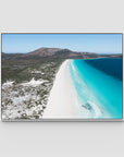 Le Grand Beach - Esperance - Art Print - Float Frame Canvas - White - Landscape