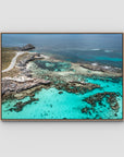 Little Salmon Bay High - Art Print - Float Frame Canvas - Raw Oak - Landscape