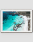 Salmon Bay iii - Art Print - Traditional Frame - Raw Oak - Landscape