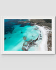 Salmon Bay iii - Art Print - Traditional Frame - White - Landscape