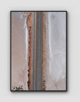 West Oz Salt Lake ii - Art Print - Float Frame Canvas - Black - Portrait