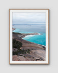 West Beach Coastline - Esperance - Art Print - Traditional Frame - Raw Oak - Portrait
