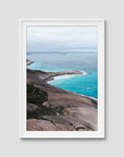 West Beach Coastline - Esperance - Art Print - Traditional Frame - White - Portrait