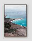 West Beach Coastline - Esperance - Art Print - Float Frame Canvas - Raw Oak - Portrait